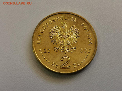 2 злотых Польша 2000, Солидарность, до 20.05 - 2000 Солидарность-2