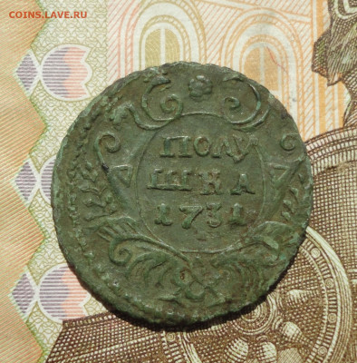 Полушка 1731 года. До 25.05.23. - DSC05292.JPG