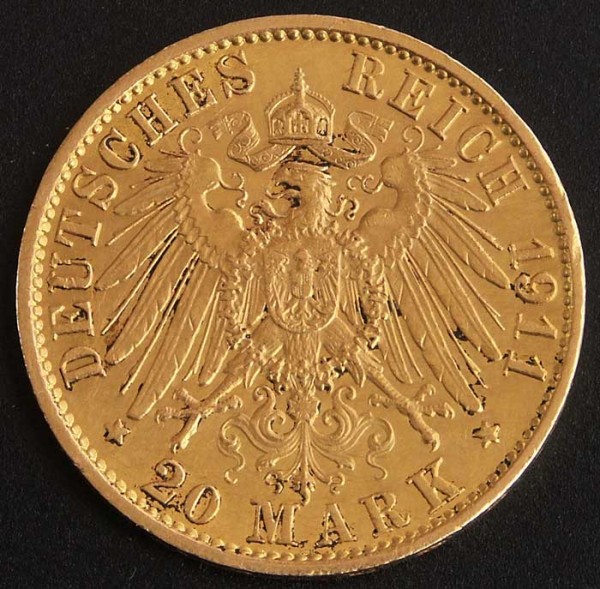 20 марок 1911 год. - 20-марок-1911-р