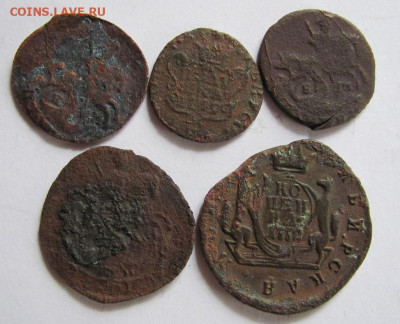 мелкие монетки Екатерины 2 (5шт.) до 21.05.23 - IMG_1365.JPG