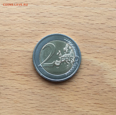 биметалл Латвия 2 евро 2018 Земгале - IMG_7682.JPG