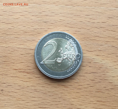 биметалл Литва 2 евро 2015 30 лет флагу Европейского союза - IMG_7672.JPG