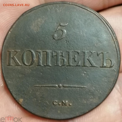 5 копеек 1831 см до 23.05.2023. в 22.00 по мск. - 286850787.0