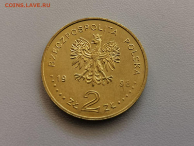2 злотых Польша 1998 Адам Мицкевич, до 27.05 - 1998 Мицкевич-2