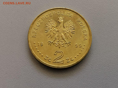 2 злотых Польша 1999 Владислав IV Ваза, до 27.05 - 1999 Владислав 4 Ваза-2