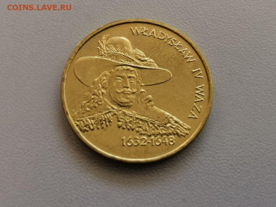 2 злотых Польша 1999 Владислав IV Ваза, до 27.05 - 1999 Владислав 4 Ваза-1
