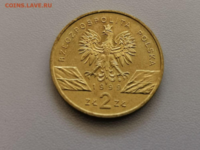 2 злотых Польша 1999 Волк, до 27.05 - 1999 Волк-2