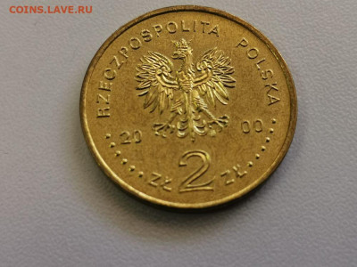 2 злотых Польша 2000, 30 лет декабря, до 27.05 - 2000 30лет декабрю-2