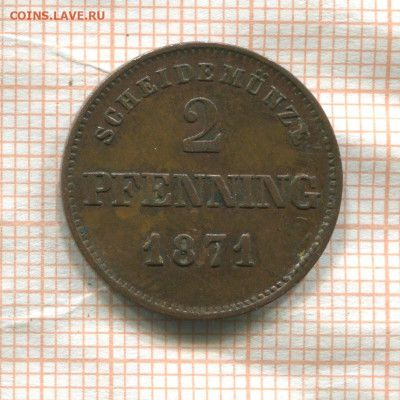 Бавария 2 пфеннига 1871 до 23.05.2023 г. в 22.00 мск. - 91