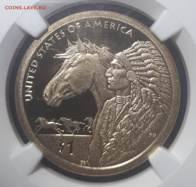 1 доллар Сакагавея 2012 Лошадь .NGC ULTRA CAMEO 69 .24.05.23 - 20230521_203421