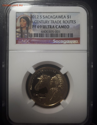 1 доллар Сакагавея 2012 Лошадь .NGC ULTRA CAMEO 69 .24.05.23 - 20230521_203207