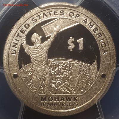 1 доллар 2015 Сакагавея . Мохоки  PCGS 69. ULTRA CAMEO - 20230521_211116