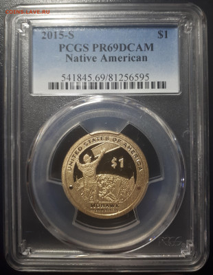1 доллар 2015 Сакагавея . Мохоки  PCGS 69. ULTRA CAMEO - 20230521_211019