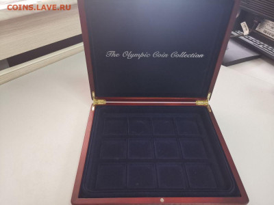 Коробка дерево с логот Олимпиада 12 ячеек (50х50), до 28.05 - ЯЯ Короб дерево олимп-2