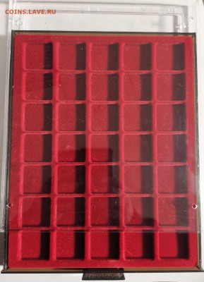 ПЛАНШЕТ Кассета Монетн бокс МВ 3 вида под капс Leuchtturm - ЯЯ ПКалеты2-35х35 на 35яч