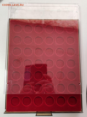 ПЛАНШЕТ Кассета Монетн бокс МВ 4 вида под монет Leuchtturm - ЯЯ ПМалеты-6 на 42яч