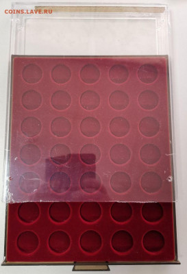 ПЛАНШЕТ Кассета Монетн бокс МВ 4 вида под монет Leuchtturm - ЯЯ ПМалеты-3 на 35яч монет