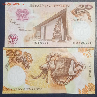 Папуа - Новая Гвинея 20 кина 2008 год Пресс UNC - Гвинея Новая Папуа