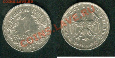 Германия 1 марка 1935 А до 23.12.11 в 22.00 мск - Germany1marka1935A