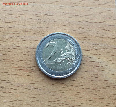 биметалл Италия 2 евро 2013 200 лет Джузеппе Верди - IMG_7698.JPG