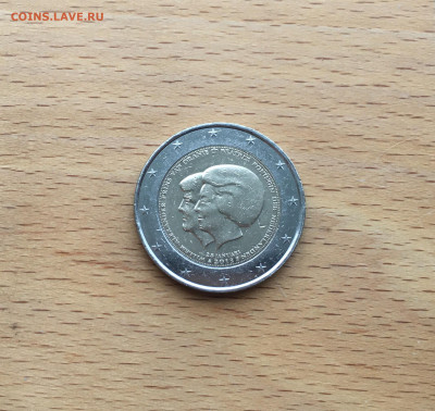 биметалл Нидерланды 2 евро 2013 Коронация Короля - IMG_7711.JPG