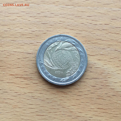 биметалл Италия 2 евро 2004 Продовольственная программа - IMG_7715.JPG
