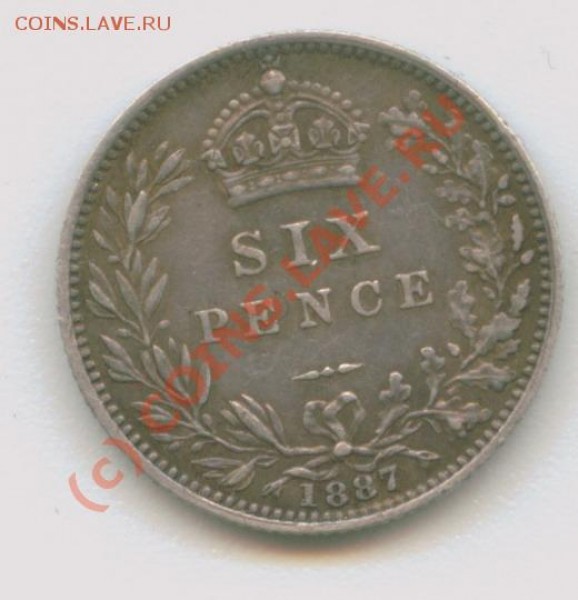 6 пенсов 1887 - Image5