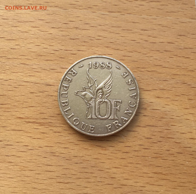 Франция 10 франков 1988 100 лет со дня рождения Ролана Гарро - IMG_7950.JPG