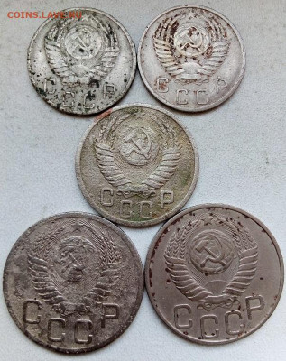 РАННИЕ СОВЕТЫ 1,2,3,5,10,15,20 коп. 1950-1957 БЕЗ ПОВТОРА - IMG_20230525_121630---000