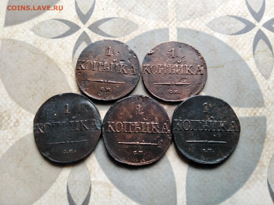 1 копейка 1831 СМ, 5 штук до 28.05.2023 - 5мас (7)