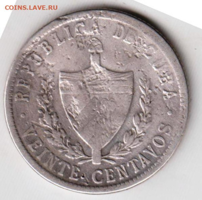 КУБА пять сентаво 1948 г. Ag до 01.06.23 г. в 23.00 - 051