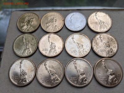 12 юбилейных монет США ФИКС до 26.05 - PXL_20230525_165956914