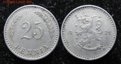 Финляндия 25 пенни 1925 до 03-06-23 в 22:00 - 17.2. -Финляндия 25 пенни 1921   053