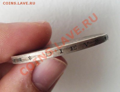 Латвийская монета PIECI 5 LATI 1931г.(СЕРЕБРО) до 23.12.11 - 1 лат (гурт)