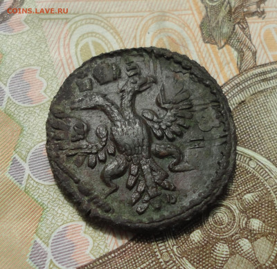 Полушка 1734 года перечекан. До 31.05.23. - DSC05316.JPG