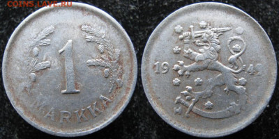 Финляндия 1 марка 1949 до 04-06-23 в 22:00 - 19.9. -Финляндия 1 марка 1949    095