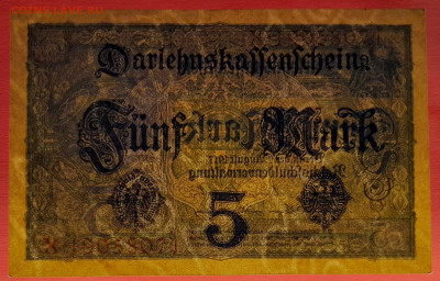 Германия, 1917 г. - 5 марок до 21:00, 03.06.23 - 1917-5 марок-3