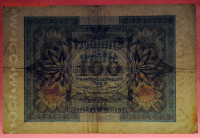 Германия, 1920 г. - 100 марок до 21:00, 03.06.23 - 1920-100 марок-4