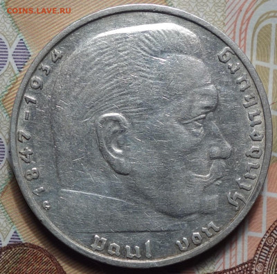 2 рейхсмарки 1936г G 07.06.2023г в 22-00 - 1936 G Св аверс1.JPG