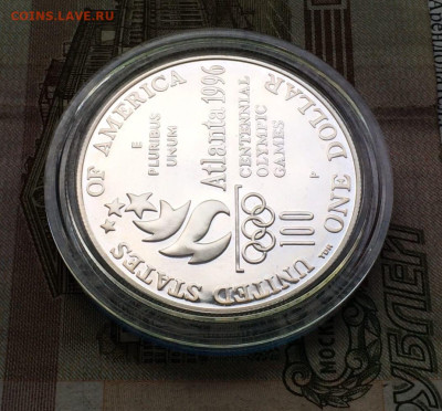 США 1доллар1996 Прыжки в высоту Олимпиада Атланта1996 04.06 - 85