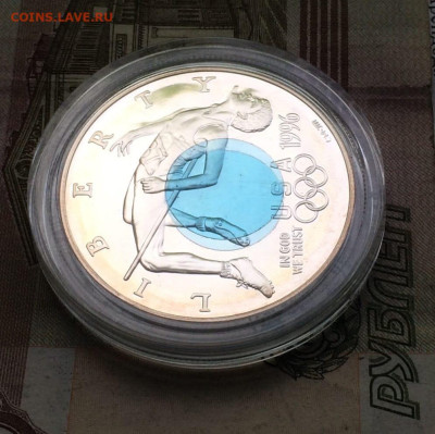 США 1доллар1996 Прыжки в высоту Олимпиада Атланта1996 04.06 - 84