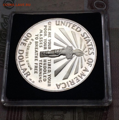 США 1 доллар,1986 год 100 лет Статуе Свободы Пруф до 04.06 - 67