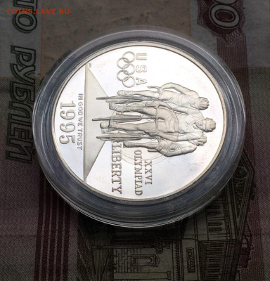 США 1 доллар1995 ПРУФ.Велоспорт Олимпиада Атланта до 04.06 - 50