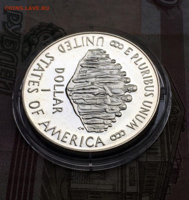США 1 доллар 1987 год. 200 лет конституции Пруф до 04.06 - 41