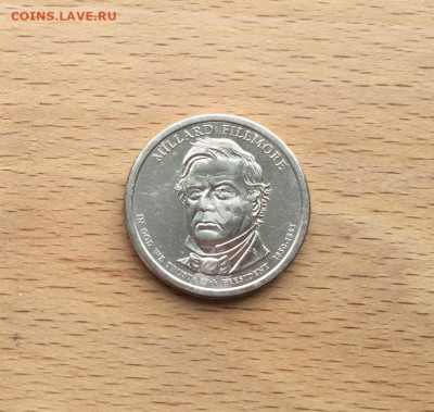 США 1 доллар 2010 Президент США - Миллард Филлмор двор D - ssha_1_dollar_2010_prezident_ssha_millard_fillmor_dvor_d