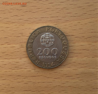 биметалл Португалия 200 эскудо 1994 Лиссабон - bimetall_portugalija_200_eskudo_1994_lissabon_kulturnaja_stolica_evropy (1)