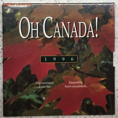 годовой набор Канада 1996 1$ доллар 50 25 10 5 центов BUNC 6 - godovoj_nabor_kanada_1996_1_dollar_50_25_10_5_centov_bunc_6_sht_fauna_zhivotnye_parusnik_buklet