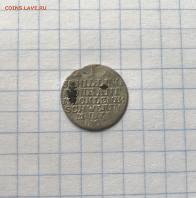 1 Schilling Courant - Friedrich Franz I 1805 года - BC96B7EF-BE68-4ED3-8F3F-A379E9DA5675