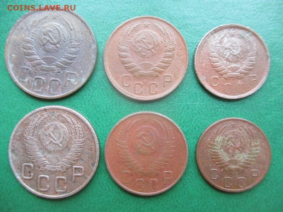 Погодовка СССР: 1943,1953- 6 монет по 20,15,10коп Фикс - 1943,53-20,15,10к A Whitebird