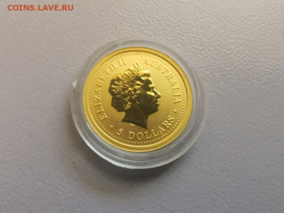 5дол 2003 Австралия, Год козы, Лунар1, золото, до 12.06 - ЯЯ ЗОЛОТО Лунар-2